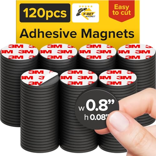 Magnetische Punkte 120 Stück – selbstklebende Magnetpunkte (0,8 x 0,8 Zoll) – magnetische Kreise zum Abziehen und Aufkleben – industrielle flexible Klebemagnete – Bögen sind eine Alternative, Aufklebe Magnetische Punkte 120 Stück – selbstklebende Magnetpunkte (0,8 x 0,8 Zoll) – magnetische Kreise zum Abziehen und Aufkleben – industrielle flexible Klebemagnete – Bögen sind eine Alternative, Aufklebe von X-BET MAGNET