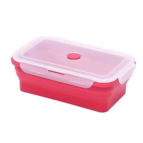 X-Institute 2 Größen Silikon Faltbare Lunchbox Frischhaltedose Farbe Mikrowellengeeignet Tragbar Picknick Camping Rechteckbox X-Institute 2 Größen Silikon Faltbare Lunchbox Frischhaltedose Farbe Mikrowellengeeignet Tragbar Picknick Camping Rechteckbox von X-Institute