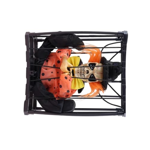 Animiertes Skelett Käfig Spectter Ornament Halloween Dekoration ABS Unheimliche Heimdekoration für Innen Außen Halloween Party Gruselige Dekorationen Animiertes Skelett Käfig Spectter Ornament Halloween Dekoration ABS Unheimliche Heimdekoration für Innen Außen Halloween Party Gruselige Dekorationen von X-Institute