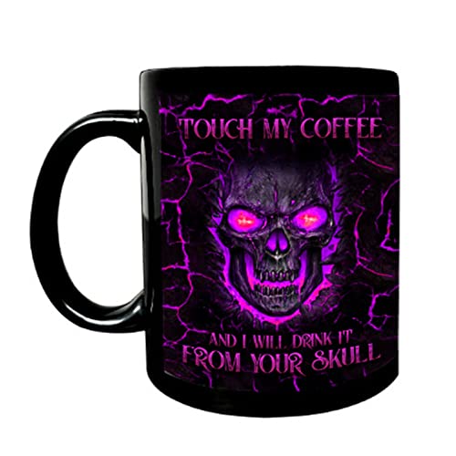 Lustige Kaffeetasse für Touch Coffee I Will Drink It Totenkopf 325 ml Keramik Teetasse von X-Institute