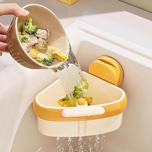 Saugnapf Spülbeckensieb Korb Multifunktionales Abflussregal Spüle Eckfilterschale Gemüse Obst Schmutz Fänger Kochen Enthusiasten Werkzeug Saugnapf Spülbeckensieb Korb Multifunktionales Abflussregal Spüle Eckfilterschale Gemüse Obst Schmutz Fänger Kochen Enthusiasten Werkzeug von X-Institute