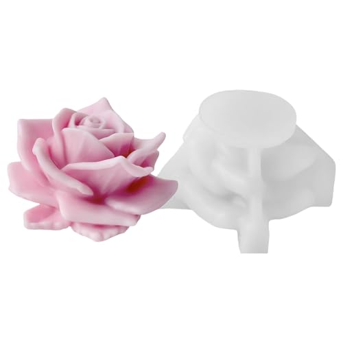 Silikonform mit Rosenblüten für Epoxidharz, Seife, einfaches Entformen, Mehrzweck-Silikonform von X-Institute