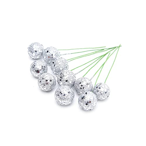 X-Institute 10 Stück Weihnachtskugel Ornament Glitzerpulver Weihnachtssimulation Obst Beeren Glitzerkugel Dekokugel Glitzerkugel X-Institute 10 Stück Weihnachtskugel Ornament Glitzerpulver Weihnachtssimulation Obst Beeren Glitzerkugel Dekokugel Glitzerkugel von X-Institute