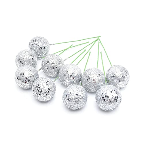 X-Institute 10 Stück Weihnachtskugel Ornament Glitzerpulver Weihnachtssimulation Obst Beeren Glitzerkugel Dekokugel Glitzerkugel X-Institute 10 Stück Weihnachtskugel Ornament Glitzerpulver Weihnachtssimulation Obst Beeren Glitzerkugel Dekokugel Glitzerkugel von X-Institute