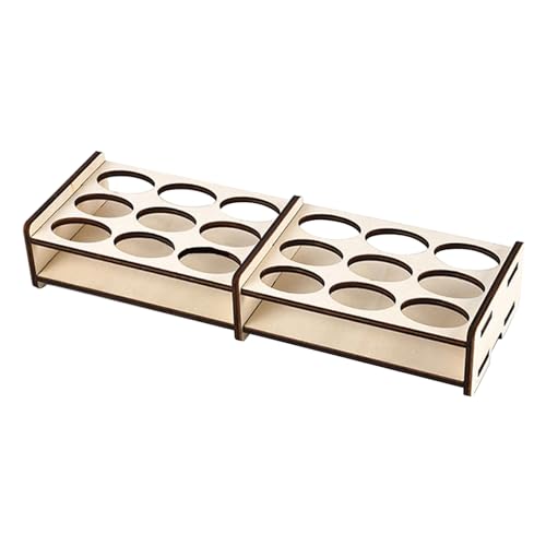 X-Institute Holz Farbe Flaschenregal Modell Ständer Multi Löcher 8 Arten Aufbewahrungsbox Display Pinsel Halter für Farben von X-Institute