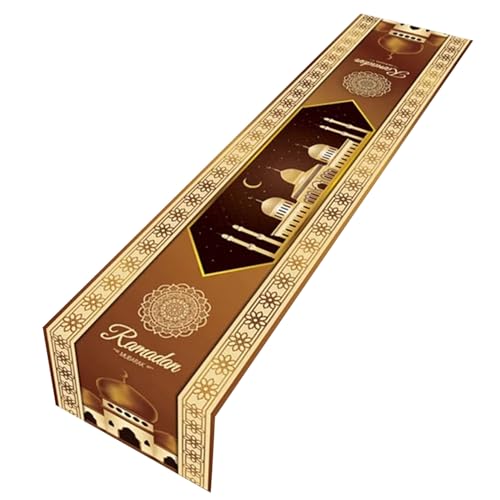 X-Institute Ramadans Dekoration Tischläufer Eid Mubaraks Dekor Für Zuhause Tischdecke Islamische Muslime Partyzubehör Tischdecke Eid Tischdekoration von X-Institute