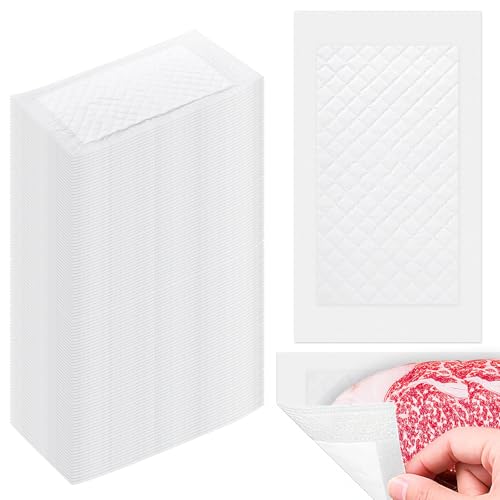 X-Kingsun 500 Stück Fleisch-Absorbierpads 10,2 x 17,8 cm, für Geflügel, Fleisch, Fisch, Verpackung, chemische Reinigung für Küche und Geschäft X-Kingsun 500 Stück Fleisch-Absorbierpads 10,2 x 17,8 cm, für Geflügel, Fleisch, Fisch, Verpackung, chemische Reinigung für Küche und Geschäft von X-Kingsun
