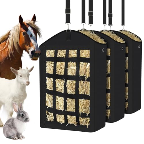 X-Kingsun Heubeutel für Pferde, langsamer Heu-Futterspender für Ziegen, mit verstellbarem Gurt, große Oxford-Futtertasche für Kühe, Kaninchen, Esel, einfaches Befüllen und Aufhängen, 3 Stück X-Kingsun Heubeutel für Pferde, langsamer Heu-Futterspender für Ziegen, mit verstellbarem Gurt, große Oxford-Futtertasche für Kühe, Kaninchen, Esel, einfaches Befüllen und Aufhängen, 3 Stück von X-Kingsun