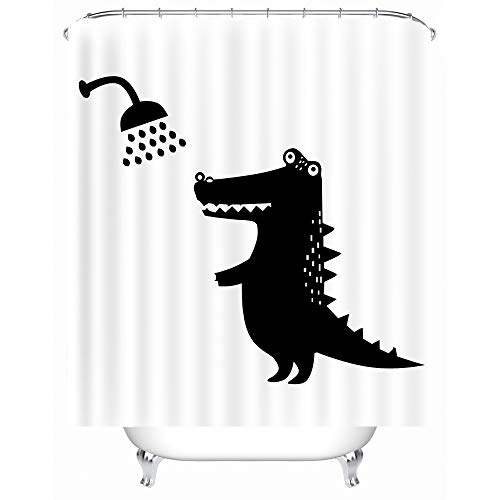 X-Labor Lustig Tier Schatten Duschvorhang 240x200cm Wasserdicht Anti-Schimmel Polyester Textil Stoff Badewannevorhang Shower Curtain Krokodil 180x200cm X-Labor Lustig Tier Schatten Duschvorhang 240x200cm Wasserdicht Anti-Schimmel Polyester Textil Stoff Badewannevorhang Shower Curtain Krokodil 180x200cm von X-Labor