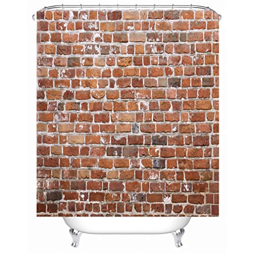 Xlabor Stein Motiv Duschvorhang Wasserdicht Stoff Anti-Schimmel inkl. 12 Duschvorhangringe Waschbar Badewannevorhang 240x200cm Muster-B von Xlabor