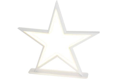 LED Metallstern Weihnachtsstern weiß 33 x 32 cm 144 LEDs warmweiß LED Metallstern Weihnachtsstern weiß 33 x 32 cm 144 LEDs warmweiß von X-MAS