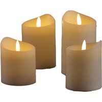 X-Mas Art Collection LED-Kerzen 4er Set, Kunststoff von X-Mas Art Collection