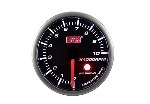 X-Parts 52mm Stepper Drehzahlmesser 0-10000 U/Min RPM leuchtet super weiss Zeigerfarbe Rot Einbautiefe von nur ca. 23mm mit Warnlampe BENZIN 1013025 X-Parts 52mm Stepper Drehzahlmesser 0-10000 U/Min RPM leuchtet super weiss Zeigerfarbe Rot Einbautiefe von nur ca. 23mm mit Warnlampe BENZIN 1013025 von X-Parts
