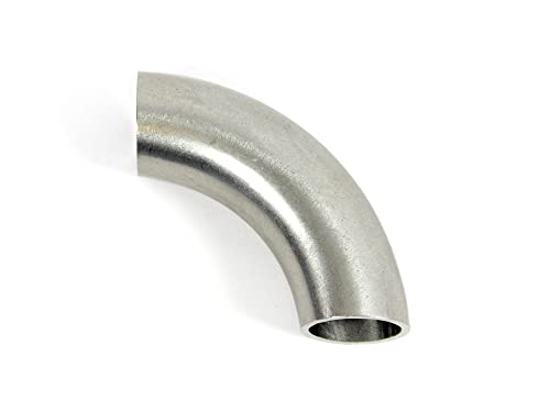 90° EDELSTAHL Bogen 18 mm x 1,5 mm KURZ Rohr matt V2A Schweißbogen 1010955 von X-Parts
