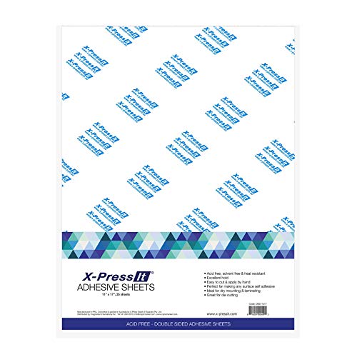 X-Press It Doppelseitiges Klebeband, hohe Haftkraft, 27,9 x 43,2 cm von X-Press It