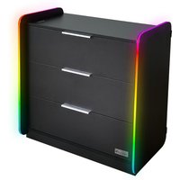 X Rocker Electra Gaming-Kommode mit 3 Schubladen und RGB-Beleuchtung - schwarz von X Rocker