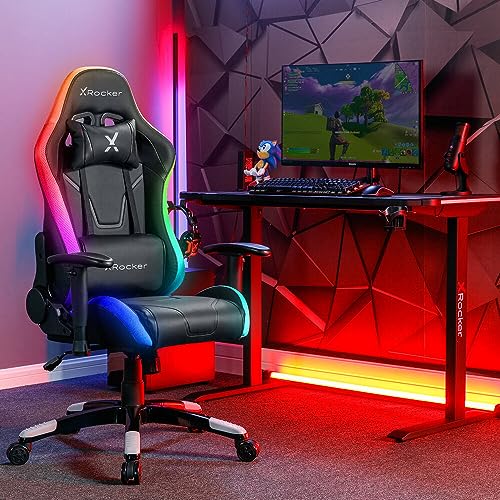 X Rocker Agility Compact Esports RGB Gaming Bürodrehstuhl für Kinder & Teenager mit Neo Motion™ Sync Beleuchtung & App-Steuerung von X Rocker