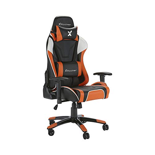 X Rocker Agility Esports Ergonomischer Gaming Bürodrehstuhl - Orange/Schwarz von X Rocker