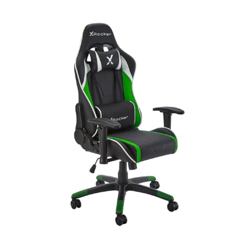 X Rocker Agility Compact Esports Gaming Bürodrehstuhl für Kinder & Teenager - Grün/Schwarz von X Rocker