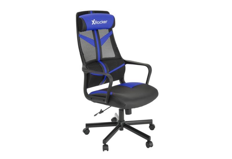 X Rocker Bürostuhl Helix Gaming Bürodrehstuhl mit Mesh Netzstoff Rückenlehne von X Rocker