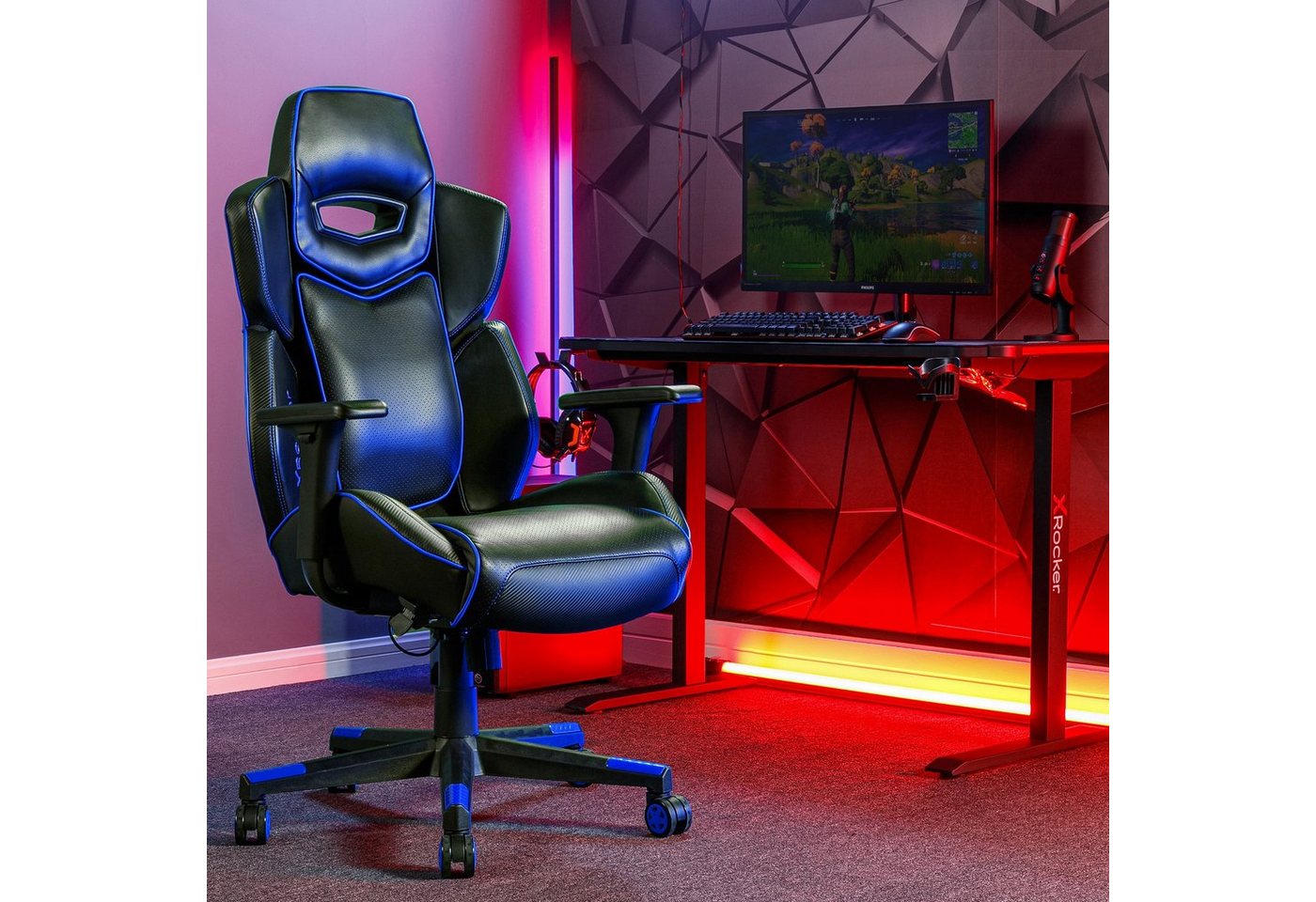 X Rocker Chefsessel Drogon Luxus Gaming Chefsessel Bürodrehstuhl von X Rocker