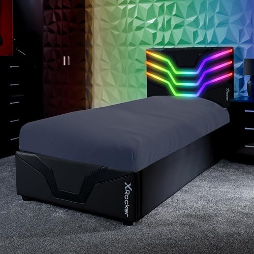 X Rocker Cosmos RGB Ottoman Gaming Bett mit Stauraum für Kinder & Jugendliche | Jugendbett mit Beleuchtung von X Rocker