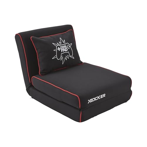 X Rocker Crash Pad JR Gaming Sessel und Klappmatratze/Schlafsofa für Kinder, Universal, schwarz, 5132901 von X Rocker