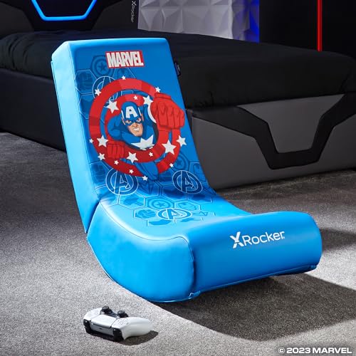 X Rocker Disney Marvel Avengers Floor Rocker Bodensessel (Captain America) von X Rocker