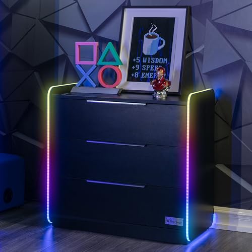 X Rocker Electra Gaming Schubladenschrank mit RGB-Beleuchtung & App-Steuerung von X Rocker