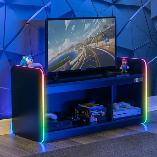 X Rocker Electra Gaming TV-Regal mit RGB-Beleuchtung & App-Steuerung von X Rocker