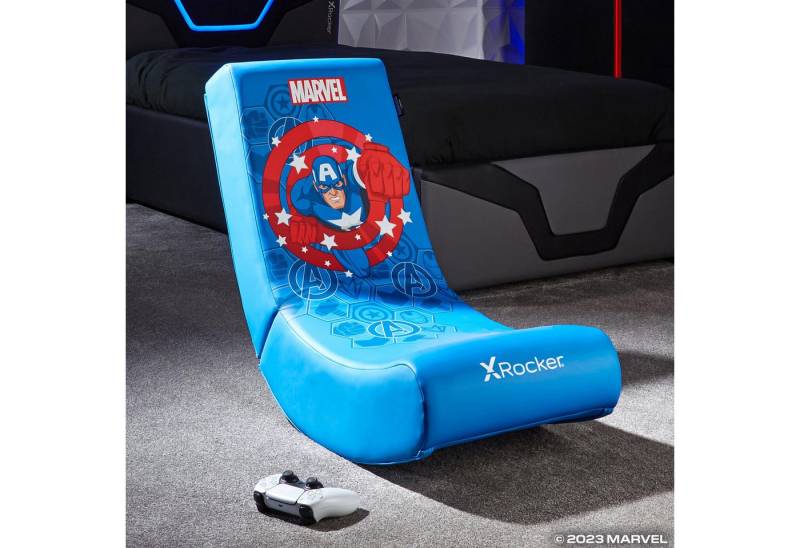 X Rocker Gaming-Stuhl Marvel™ Floor Rocker im Captain America Design - b von X Rocker