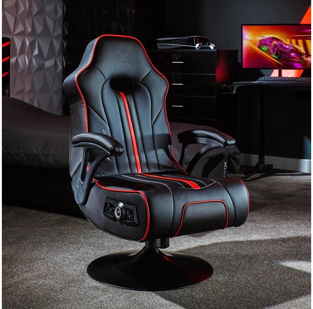 X Rocker Gaming-Stuhl TORQUE 2.1 Gaming-Sessel - schwarz/rot von X Rocker
