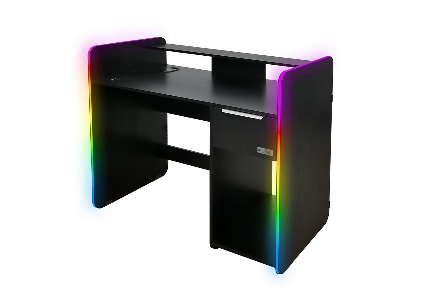 X Rocker Gamingtisch Electra Gaming Schreibtisch mit RGB-Beleuchtung & Wireless Charging von X Rocker