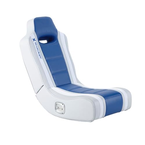 X Rocker Hydra 2.0 Floor Rocker Gaming Kinder Sessel mit 2.0 Audiosystem - Blau von X Rocker