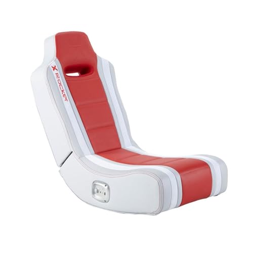 X Rocker Hydra 2.0 Floor Rocker Gaming Kinder Sessel mit 2.0 Audiosystem - Rot von X Rocker