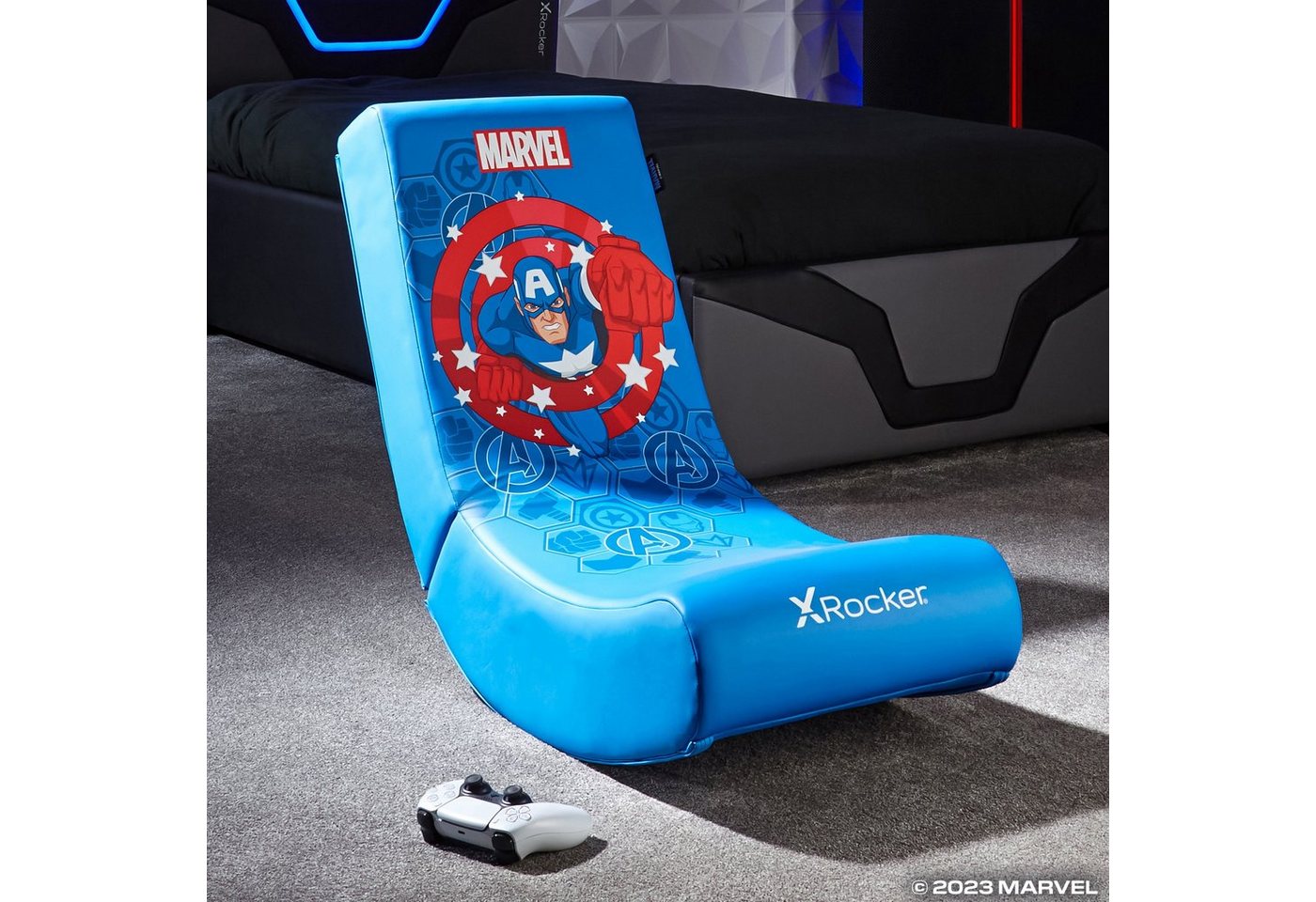 X Rocker Kindersessel Disney Marvel Avengers Floor Rocker Bodensessel, Für Kinder von X Rocker