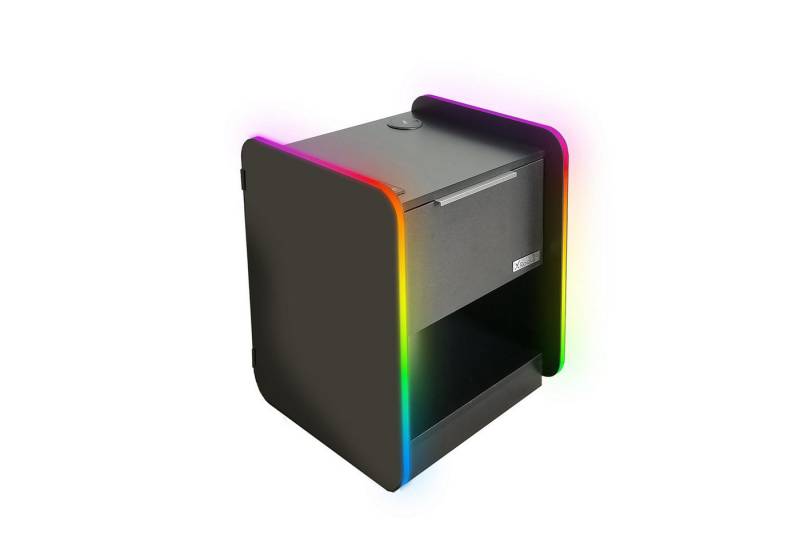 X Rocker Nachttisch Electra Gaming Nachtschrank mit RGB-Beleuchtung & Wireless Charging von X Rocker