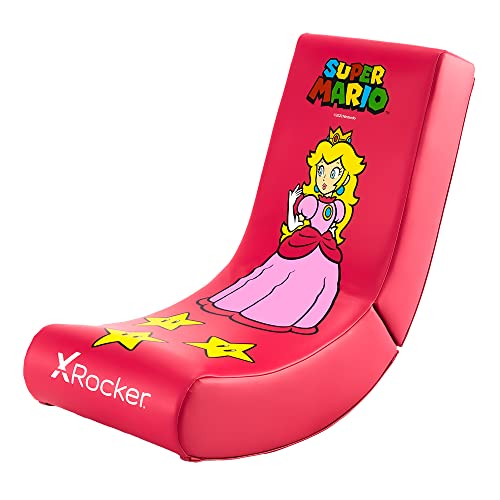 X Rocker Nintendo Super Mario Floor Rocker | Gaming Sessel für Kinder | Prinzessin Peach Design von X Rocker