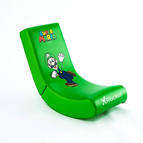X Rocker Offiziell lizenzierter Nintendo Super Mario Bros Video Rocker – Joy Collection (Grün, Luigi) von X Rocker
