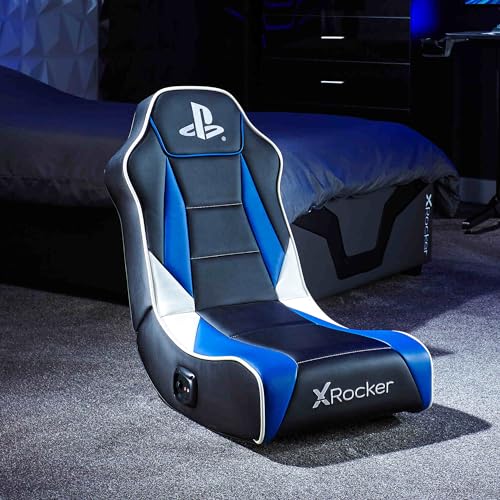 X Rocker Sony Playstation 5 Geist 2.0 Floor Rocker Gaming Sessel mit 2.0 Audiosystem | PS5 Kindersessel von X Rocker