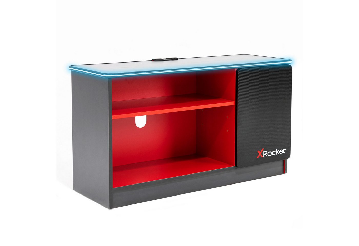 X Rocker TV-Regal Carbon-Tek Gaming TV-Board mit LED-Beleuchtung von X Rocker