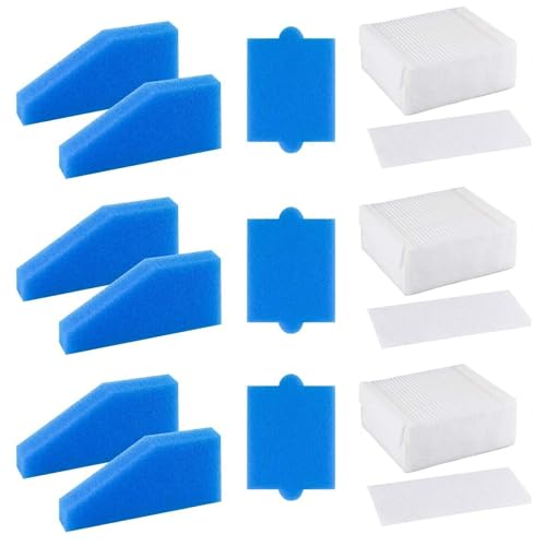3 Stück Filter Set komplett 5-teilig geeignet für Thomas Staubsauger der Baureihe Aqua+,Alternative für Thomas Filterset 99 (Teile-Nr. 787241), Ersatzteil enthält 5 Filter (3 Stück) von X SIM FITNESSX