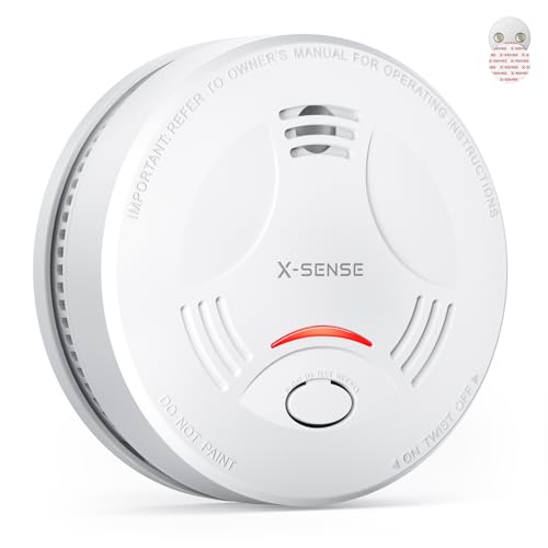 X-Sense Smart-Rauchmelder WLAN mit Magnethalterung, Basisstation SBS50 erforderlich (separat erhältlich), SD11-MR, 1 Stück von X-Sense