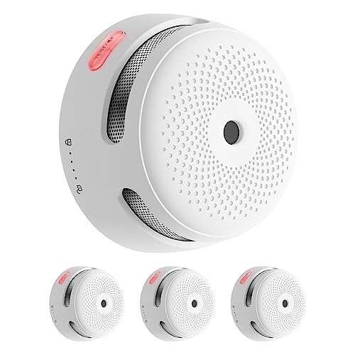 X-Sense Smart Rauchmelder XS01-M, WLAN-Rauchmelder, kompatibel mit FS31/FS61/FS121, SBS50 Basisstation und X-Sense Home Security App, 85 dB Warnsignal, vernetzter Mini-Rauch- und Feuermelder, 3 Stück von X-Sense