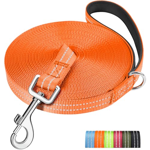 X XBEN Robuste & Leichte Schleppleine 25M für Hunde, Schleppleine mit Bequemen Handschlaufe, Reflektierend Hundeleine mit Metallhaken, Lange Trainingsleine Laufleine für Kleine Mittlere Große Hunde X XBEN Robuste & Leichte Schleppleine 25M für Hunde, Schleppleine mit Bequemen Handschlaufe, Reflektierend Hundeleine mit Metallhaken, Lange Trainingsleine Laufleine für Kleine Mittlere Große Hunde von X XBEN