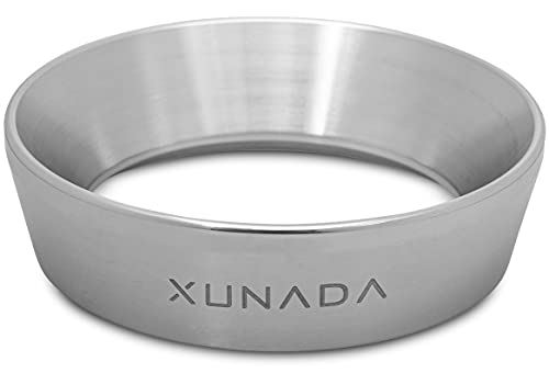 XUNADA Espresso-Dosiertrichter, 58 mm, Präzisions-Edelstahl-Kaffee-Dosierring, funktioniert mit 58 mm Siebträgern. von X XUNADA