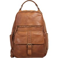 X-Zone Laptoprucksack echt Leder, Made in Italy von X-Zone