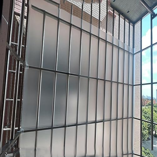 X1NGFU Balkon Sichtschutz Balkonabdeckung,Fenster Balkonsichtschutz,Lichtdurchlässig Windschutz Garten Fenstergeländer,für Geländer Garten,mit Nylon Kabelbinder,Leicht Zu Schneiden (0.6x1.18m) von X1NGFU