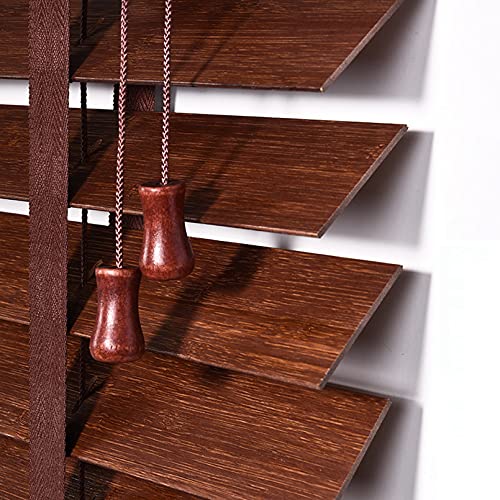 X1NGFU Holz Jalousie Jalousette,Büro Fensterrollos,Rollo Holz mit Seitenzug,Bambusrollo,Fenster Sichtschutz Rollos Raffrollo Bambus,für Zuhause Studie Wohnzimmer,Anpassbare (120x140cm/47x55in,Maroon) X1NGFU Holz Jalousie Jalousette,Büro Fensterrollos,Rollo Holz mit Seitenzug,Bambusrollo,Fenster Sichtschutz Rollos Raffrollo Bambus,für Zuhause Studie Wohnzimmer,Anpassbare (120x140cm/47x55in,Maroon) von X1NGFU