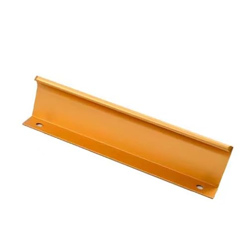 X1NGFU Metall Möbelgriffe Schubladengriffe Aluminiumlegierung schrankknöpfe,Versteckt Gebogen Küchenschrank Griffe für Außenbereich Innenbereich Kleiderschrank,Mit Schrauben (80mm,Gold) von X1NGFU